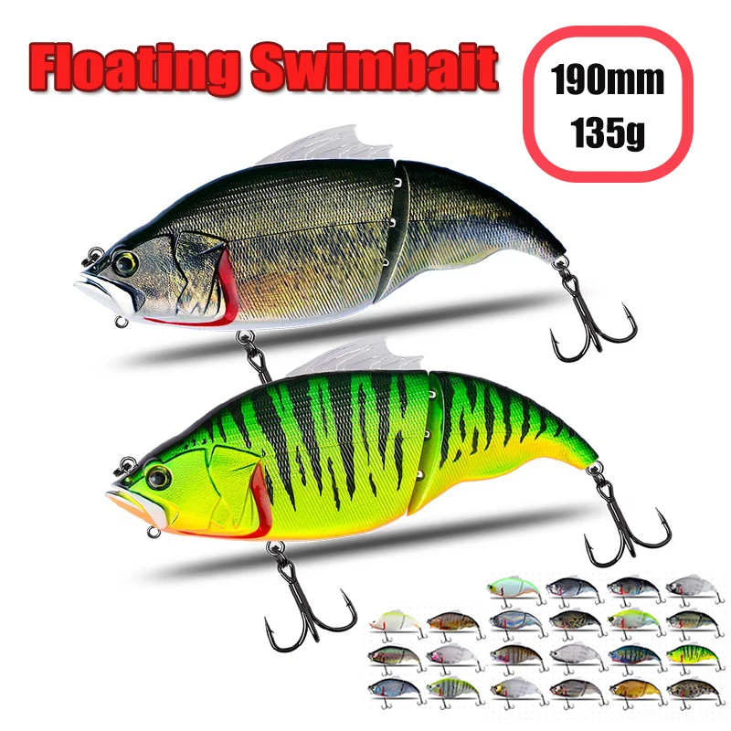 

2 шт., рыболовные приманки, 190 мм, 135 г