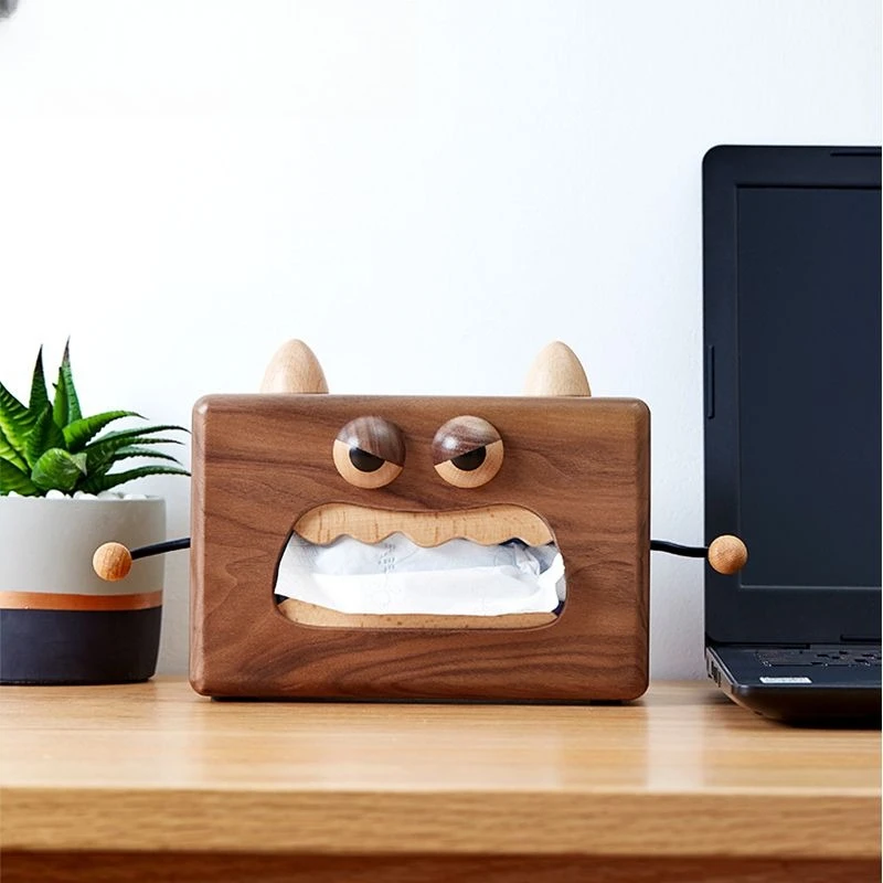 

Коробка из орехового дерева для гостиной, обеденного стола, декоративный держатель для бумажных полотенец, элегантный аксессуар для домашнего декора