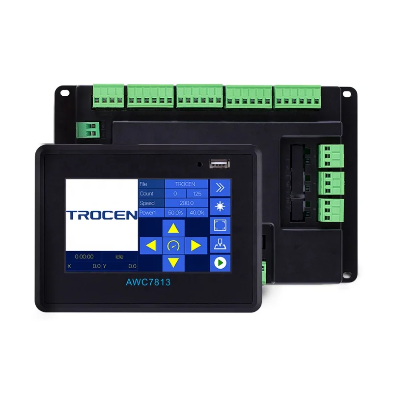 

High Quality CO2 Laser Controller System Trocen AWC7813 Replace AWC708C TL3120 For C02 Laser Engraving & Cutting Machine