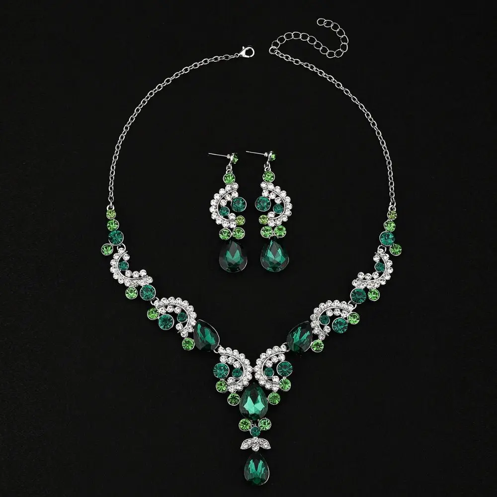 

Shiny Water Drop Bridal Jewelry Sets Adjustable Aesthetic Exquisite Jewelry Sets Sweet Charm Handmade