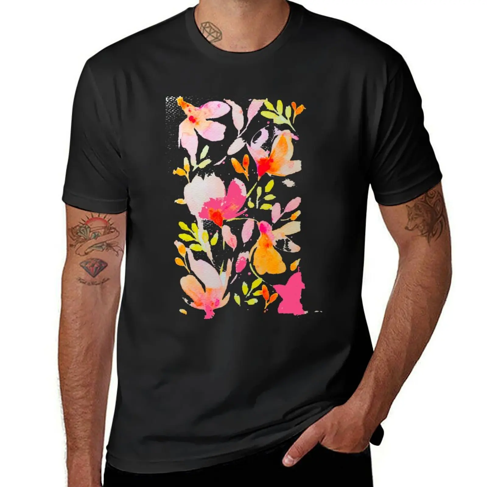 Primavera Rosa T-Shirt quick-drying summer tops heavy weight t shirts for men