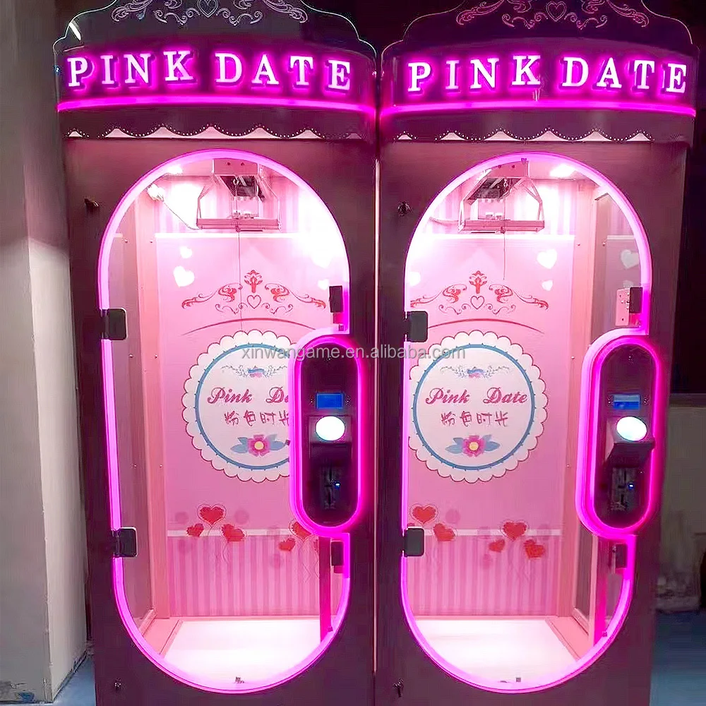 Pink Date Gift Pluche Plush Kids Stacker Big Push Skill Mini Game Jumbo Arcade Claw Crane Toy Vending Doll Catching Machine view 5