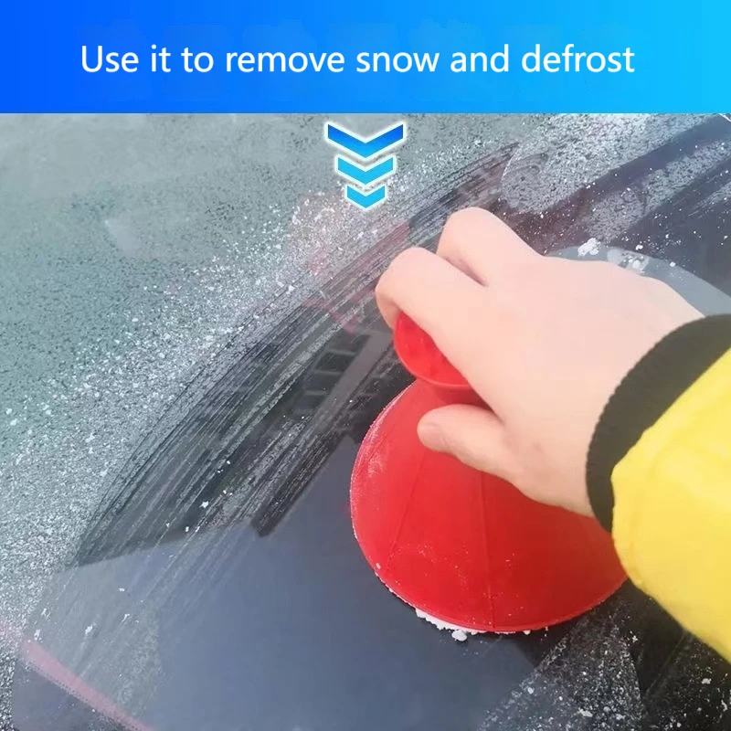 Car Snow Scraper Lce Scraper Magical Car Snow Scraper Portable Cone-Shaped Multifunctional Snow Remover Wiper