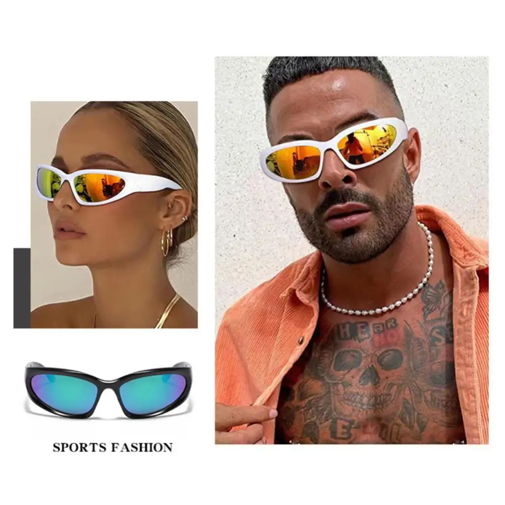 Y2k Millennium Color Sunglasses Punk Hip Hop Red Style Outdoor Driving Glasses Street Hot Girl Glasses Gothic Uv400 Goggles