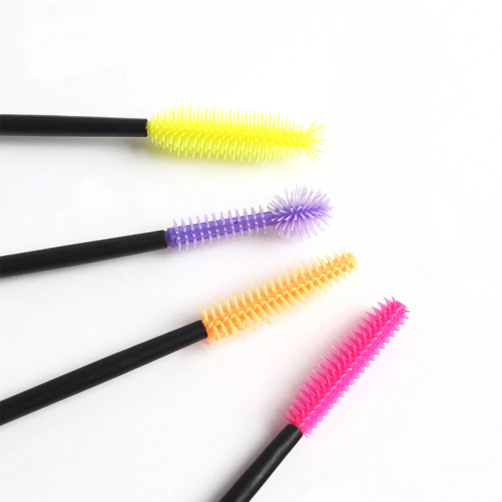 Brosse à cils jetable, peigne à sourcils, poignée en plastique de qualité supérieure, outil de maquillage, baguettes de Mascara pour Salon professionnel Portable, 50 pièces