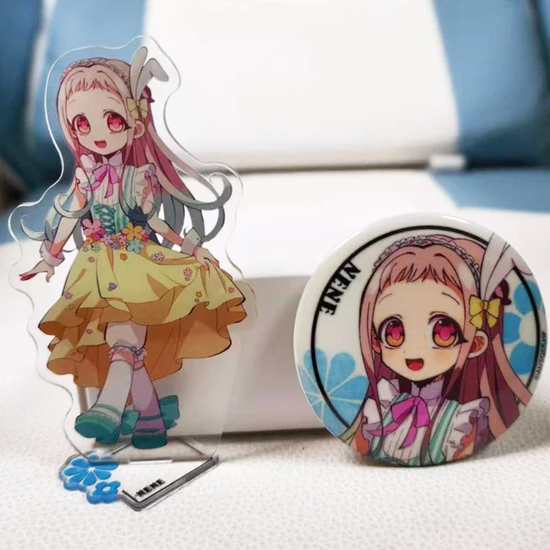 2Pcs/Set 2026 Anime Cute Figure Model Plate Desk Bedside Decoration Cute 58mm Badge Collection Gifts