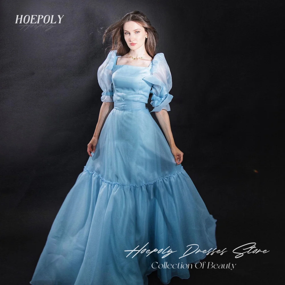 

Hoepoly Chiffon A-line Boat Neck Popular Ruffle Prom Gown Floor-length Elegant Formal Evening Party Dress for Women 2023