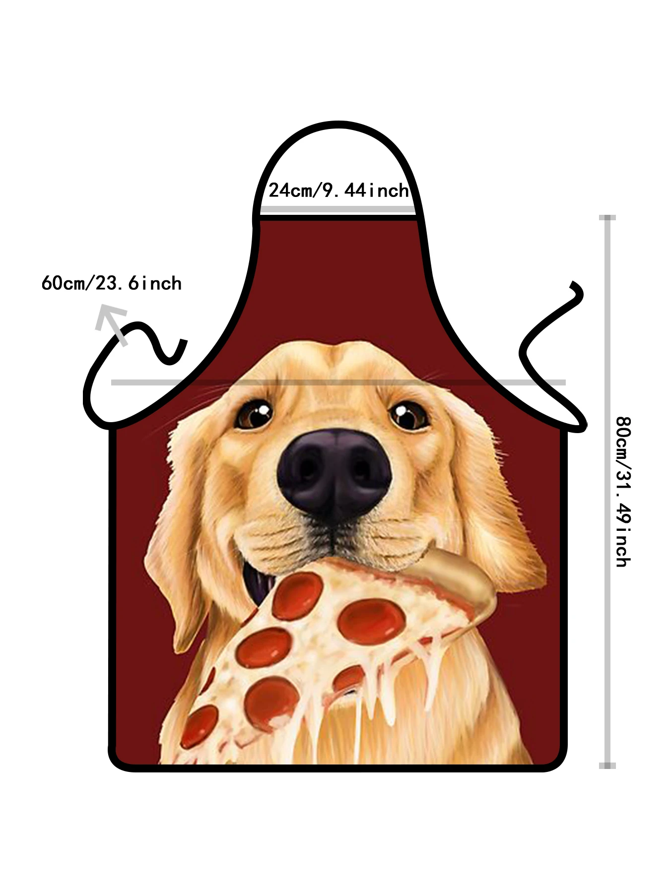 Pet Dog Pizza Groomer Chef Men\'s Waterproof Apron Cooking Adjustable Multifunctional Waterproof Apron Lace Up Men Women