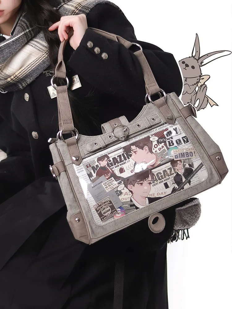 

Оригинальная женская сумка через плечо Wasteland Canvas Version Lta Charter Motorcycle для ежедневных поездок, стильная и удобная