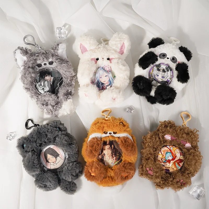 Plush Badge Holder Itabag Badge Protector Storage Cover Anime Display Decorative Pendant For Bag Decoration