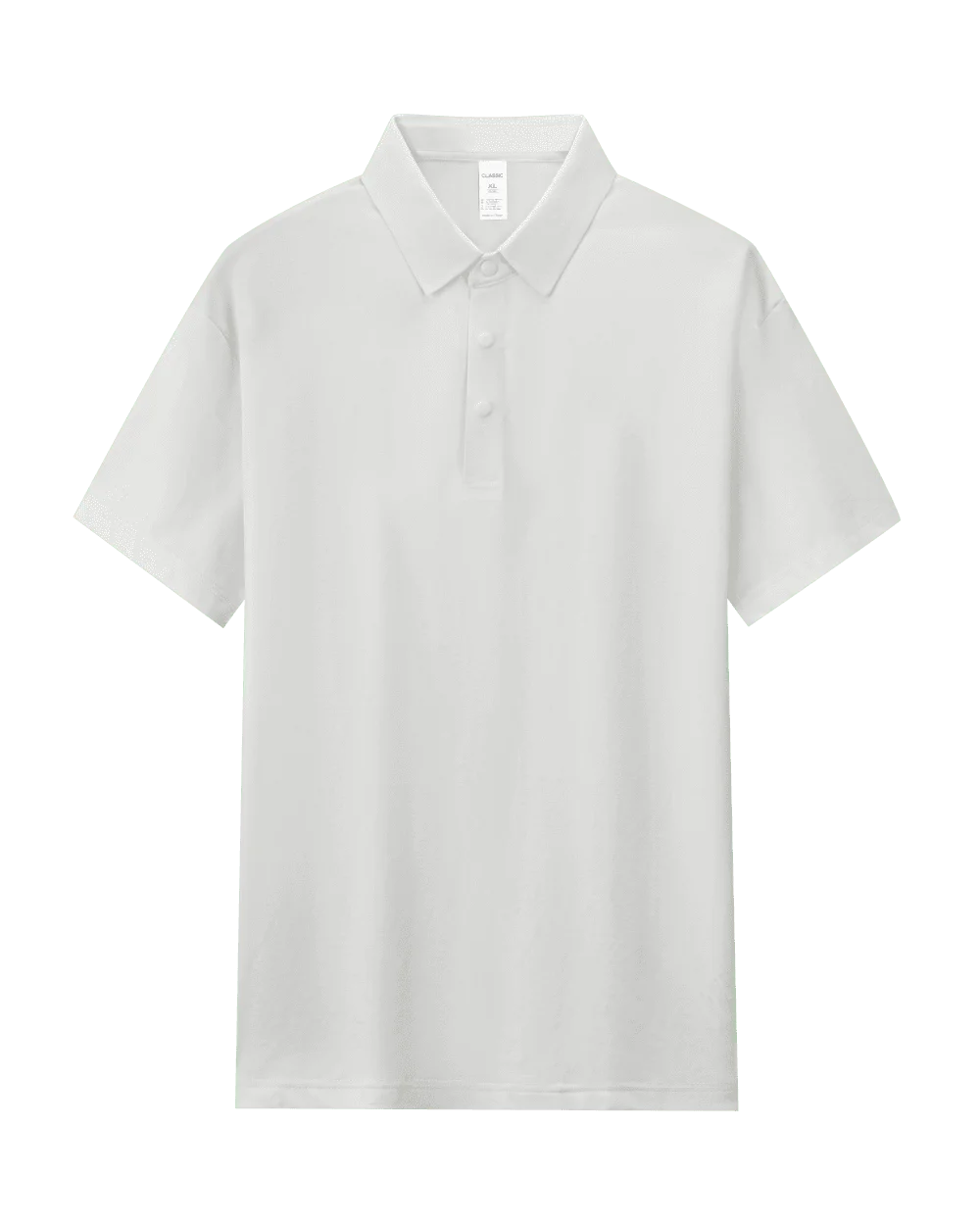Men's short sleeved polo shirt casual top solid color breathable T-shirt