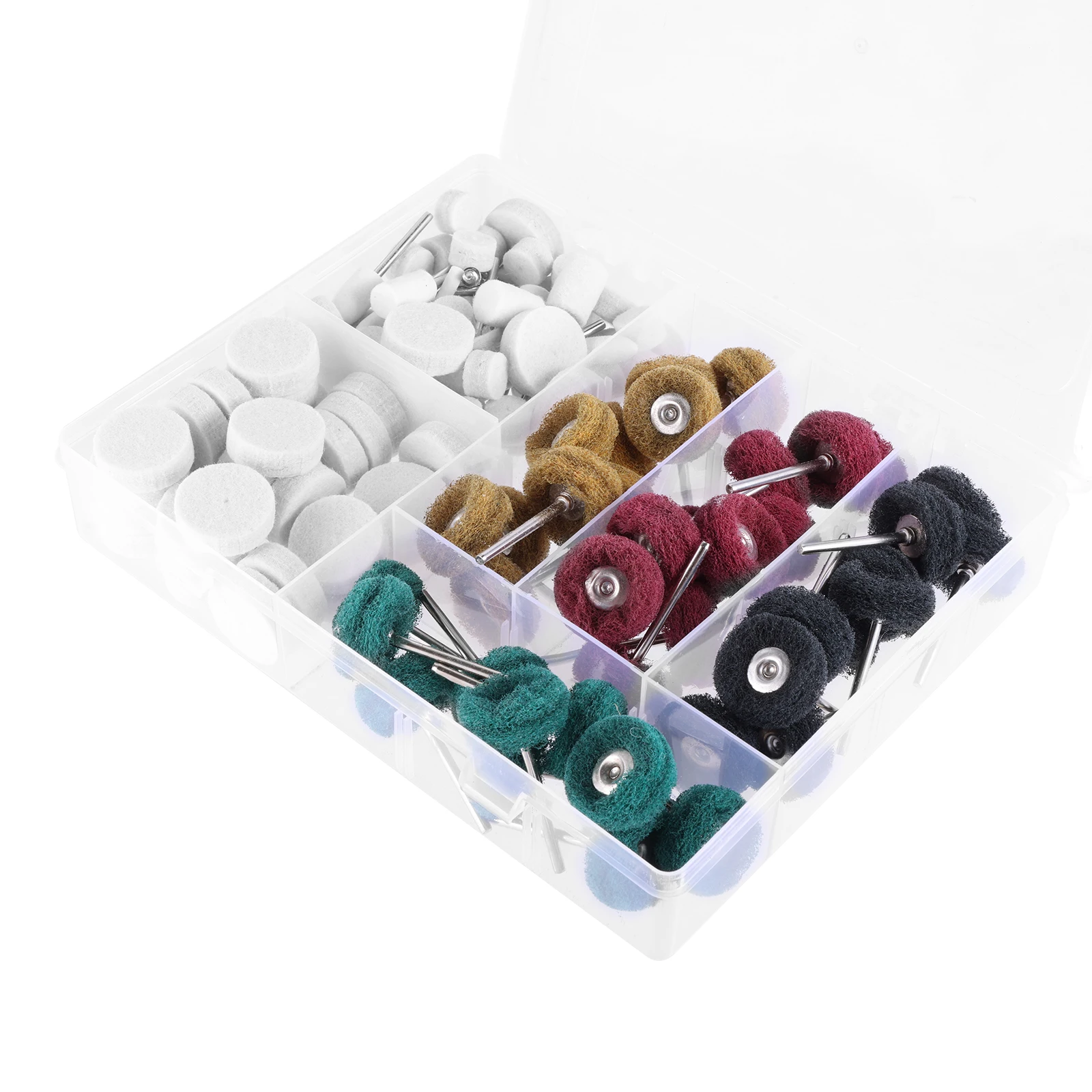 

140PCS Polishing Kit Fit for Dremel Abrasive Buffing Wheels with 1/8 Inch Shank with Storage Box Polishing Bits for Rotary Tool