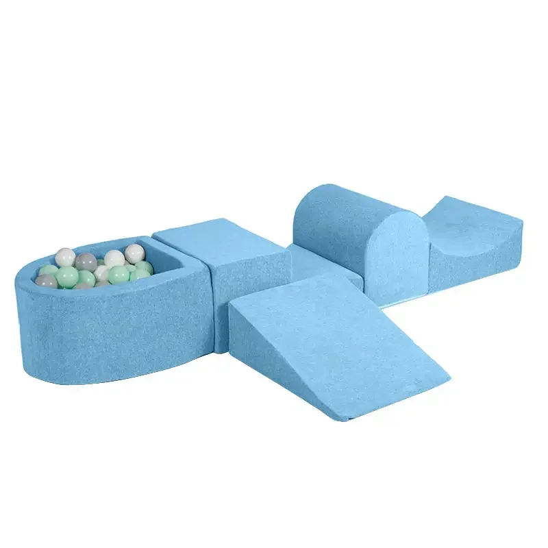 Design popolare Colorato Per i più piccoli in età prescolare Attrezzatura da gioco morbida per interni ed esterni Edificio per bambini Memory Foam Divano Ball Pit School