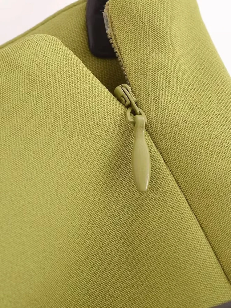 Solider Damen-Minirock mit mittlerer Taille und Gürtel, seitlicher Reißverschluss, Damenröcke, modisch