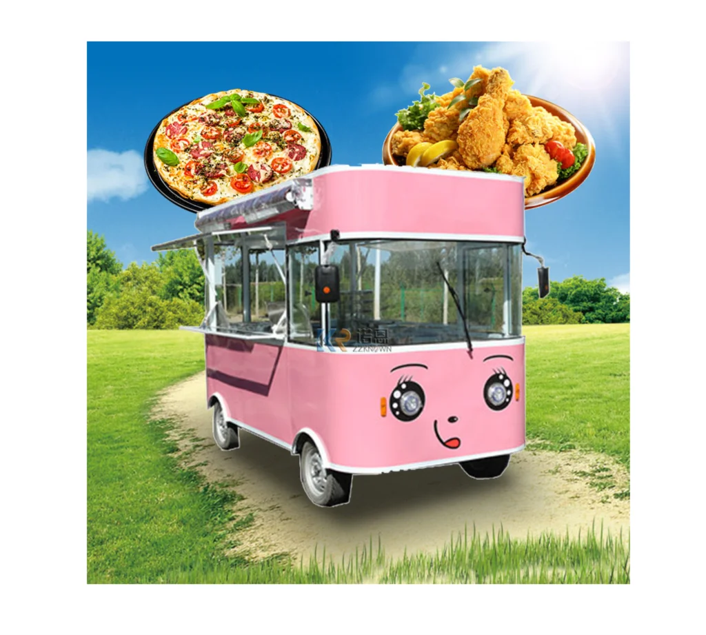 OEM dopuszczenie CE ulica elektryczny Food Truck przyczepa Hot Dog automat z sprzęt kuchenny