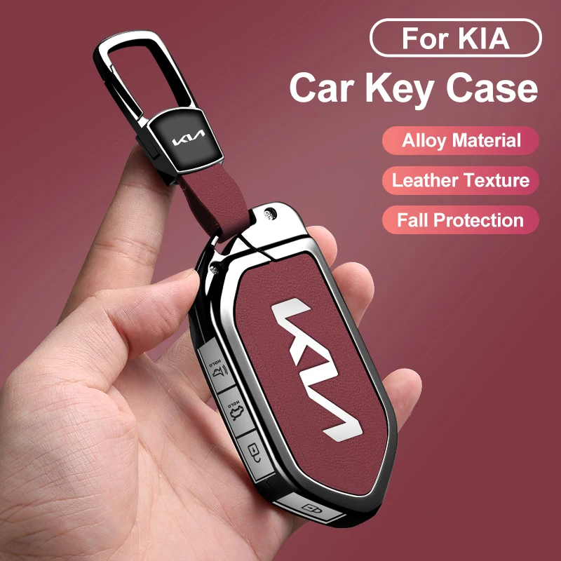 

Zinc Alloy Car Remote Car Key Case Cover for Kia KN EV9 Picanto GT Line Carnival Seltos Sorento Morning K5 KA4 EV3 2024Accessory
