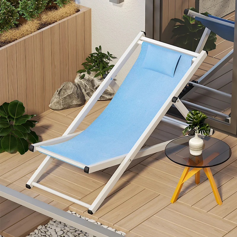 Portátil Folding Lounge Beach Chair, Leisure Canvas Chair, Varanda, Lunch Break, Relaxe Silla, Mobiliário de exterior, WKOC