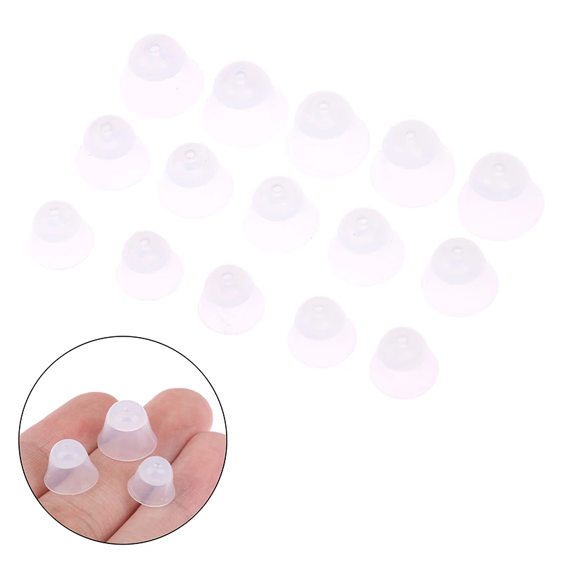 5Pcs Silicone Hearing Aid Closed Domes Earplugs Ear Plugs For Most Hearing Aid Earphones Accessory Kit Ear Tips Replacement