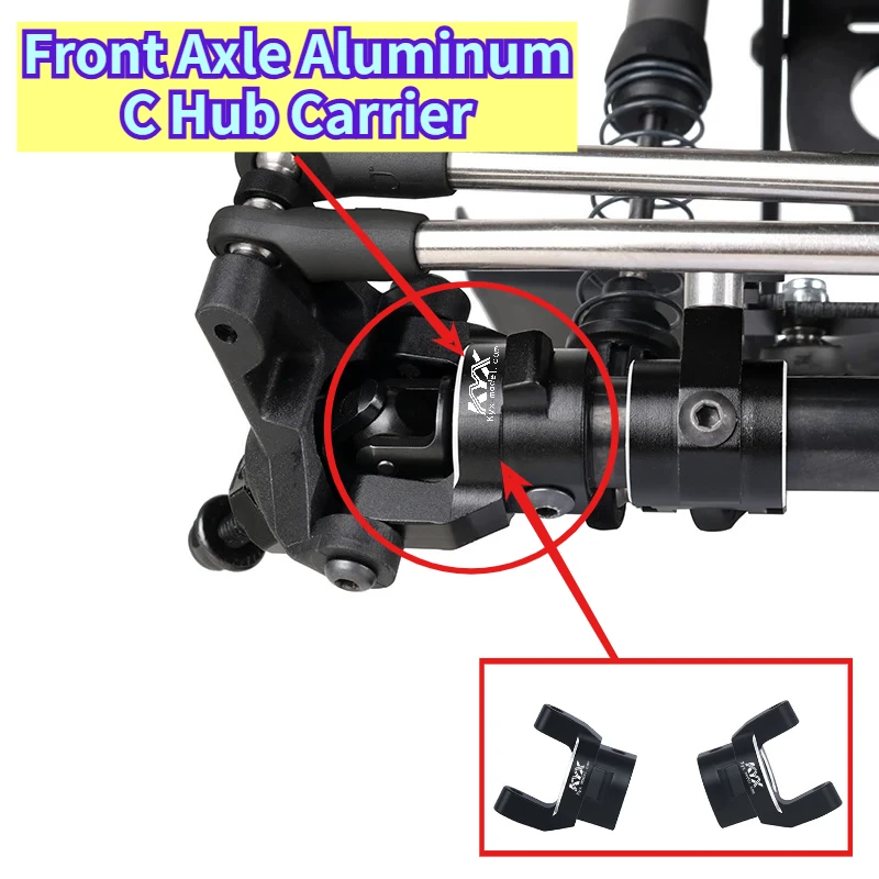 RC Crawler Car Front Axle Aluminum C Hub Carrier Customizable Size For Axial SCX10 PRO AXI03028 1/10 Chassis Upgrade Spare Part