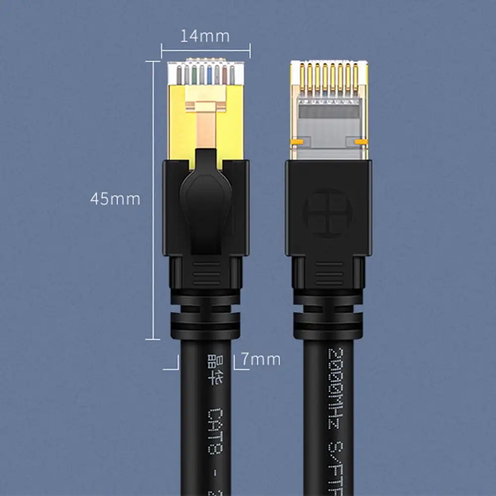 Masteelf 2 Meters Router Cable Cat 8 Ethernet for Printer