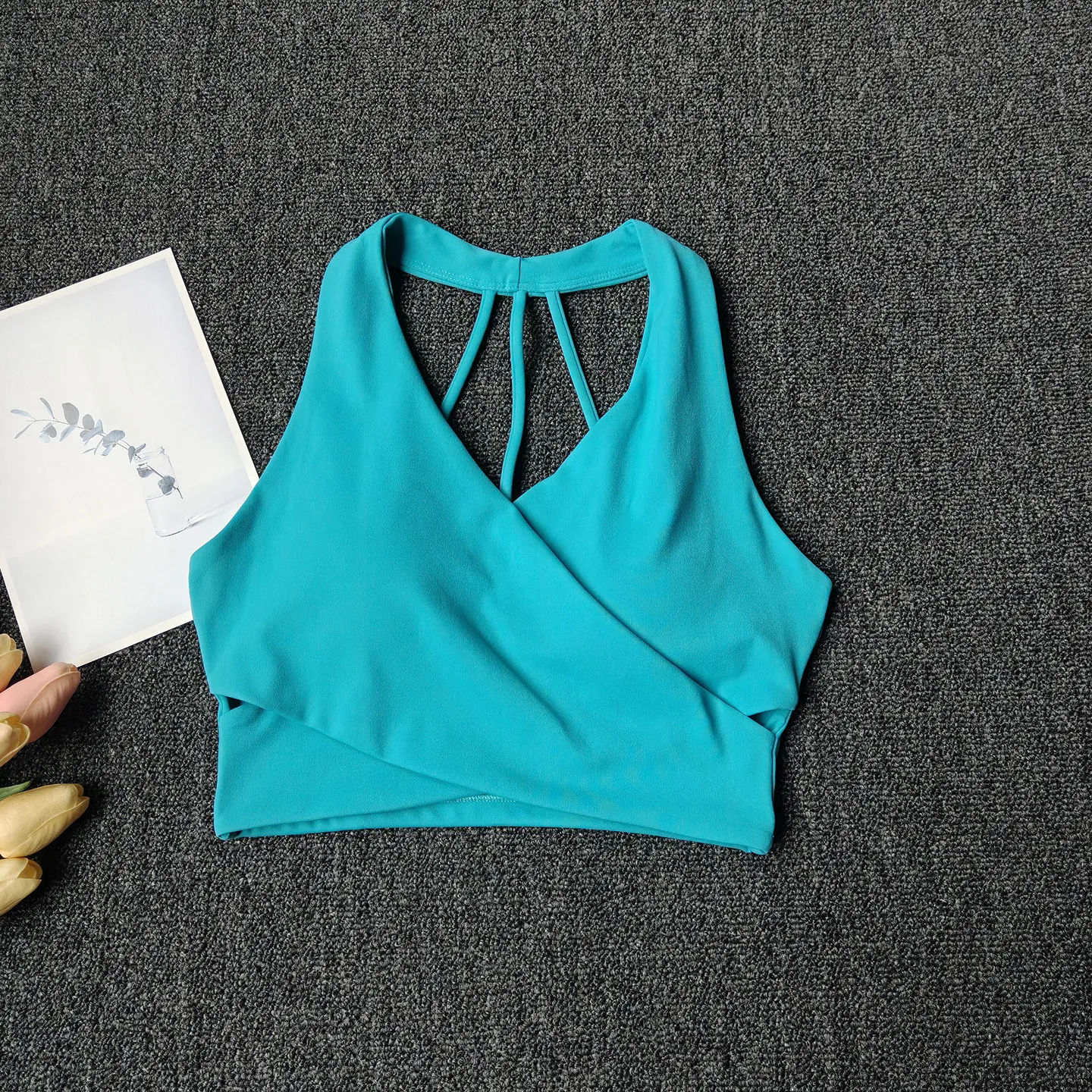 2026 All-in-One Sport-BH Stoßfest Pilates Trainings-BH Yoga Fitness Lauf-Oberteil Sexy Schöner Rücken Fitness Yoga Weste Top – Detail 5
