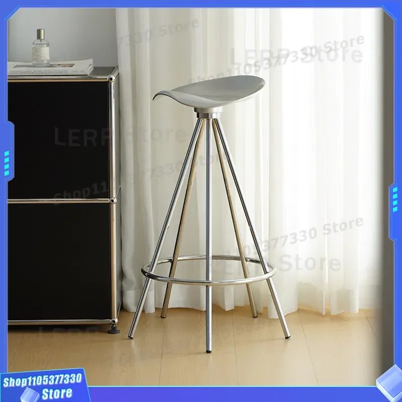 Nordic Metal Bar Stool Creative High Chair Retro Loft Industrial Style Commercial Front Desk Seat Internet Celebrity Design