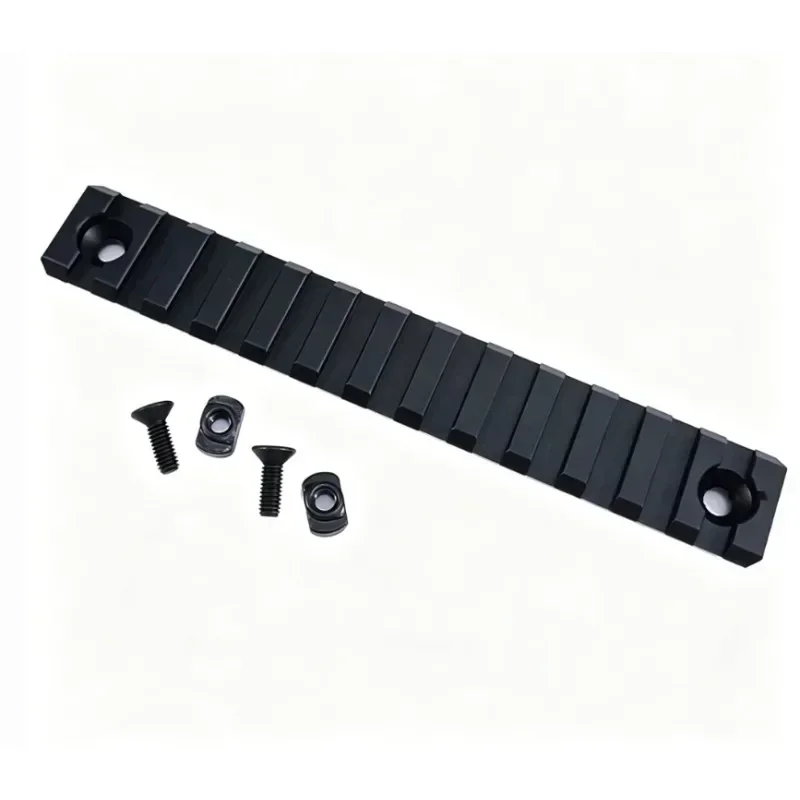 Taktische 20-mm-MLOK-Metallschiene, CNC-gefräste Schienenabschnitte, universelles Zubehör für Spielzeug-Handschutzvorrichtungen für den Außenbereich – Detail 6