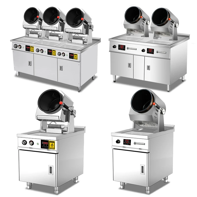 

Restaurant Kitchen Automatic Rotating Robot Fried Rice Wok Cooking Food Machine Cooking Rotating Cooking Equipment