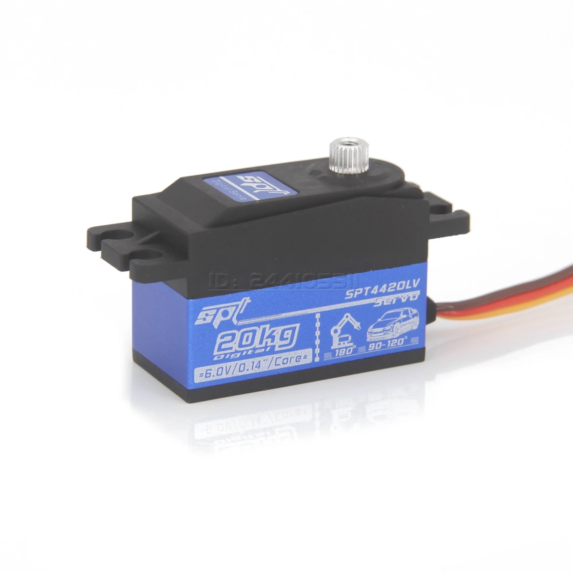 Corpo curto 180 do servo da engrenagem do metal de SPT 12KG 20KG °   Digital de baixo perfil para 1:10 1:12 RC Car SCX10 TRX4 Drift Robot Crawler Peça 3D