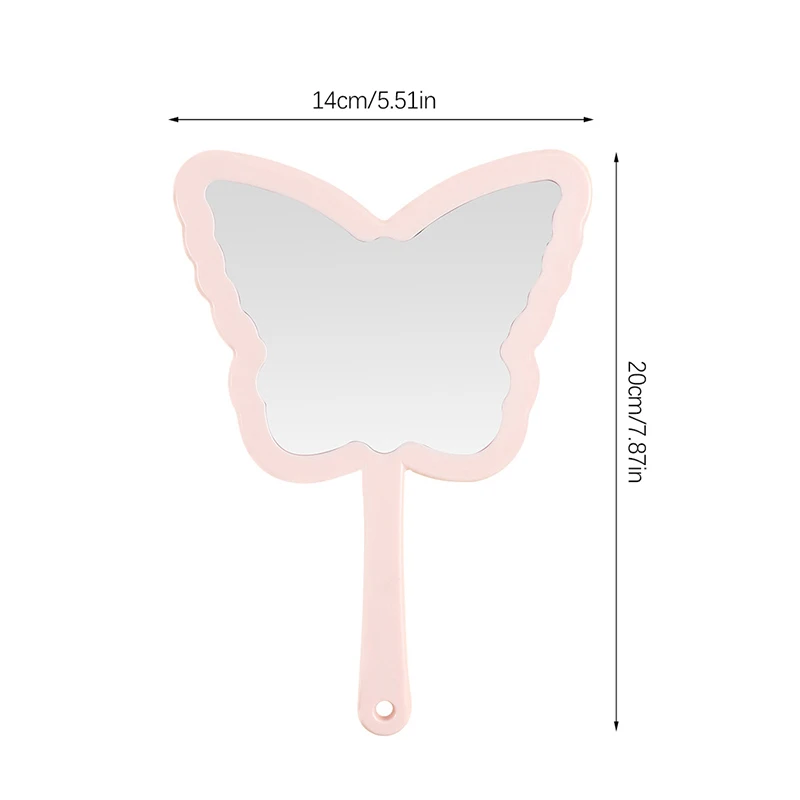 Butterfly Shaped Makeup Mirror Handheld Mirror Portable SPA Salon Compact Mirrors For Women Makeup Accessories