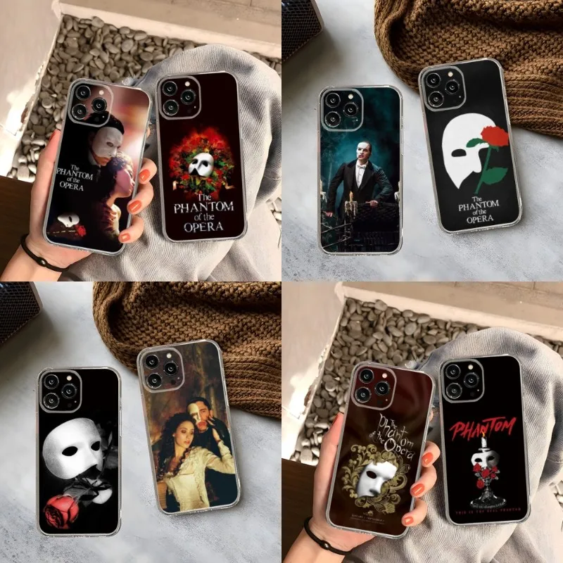 The Phantom Of The Opera Phone Case For Iphone 15 14 13 12 Pro Mini 11 Max Xr X Xs 8 Plus 7 Transparent Silicone