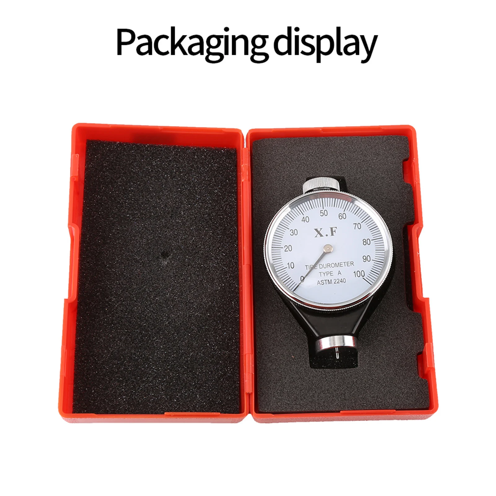Durometro per pneumatici Shore Durometro per pneumatici Tester di durezza Shore Tipo A/O/D Durometro per pneumatici in gomma Misuratore di durezza 0‐100 gradi