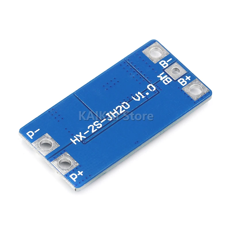 Placa de protección de batería de litio 2S, 10A, 7,4 V, 18650, 8,4 V, función equilibrada/protección sobrecargada