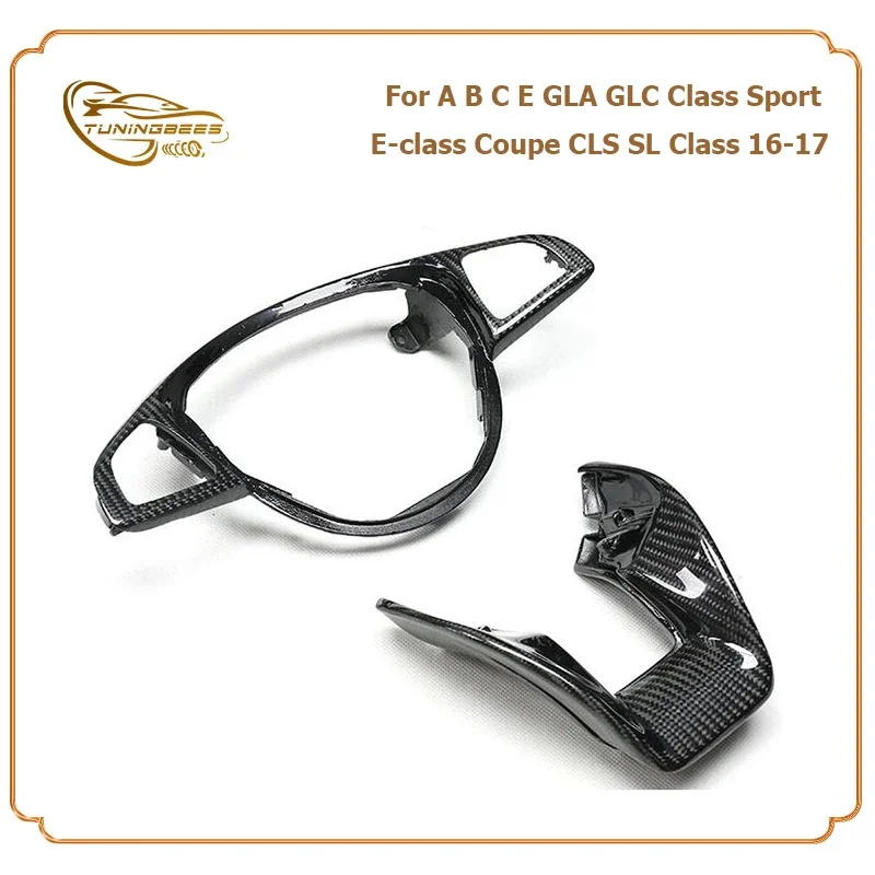 Steering Wheel Trim for Benz A C E CLA CLS GLA GLC GLE GLS GT SL SLC Class-AMG A B C E GLA GLC CLS SL Class Sport E-class Coupe