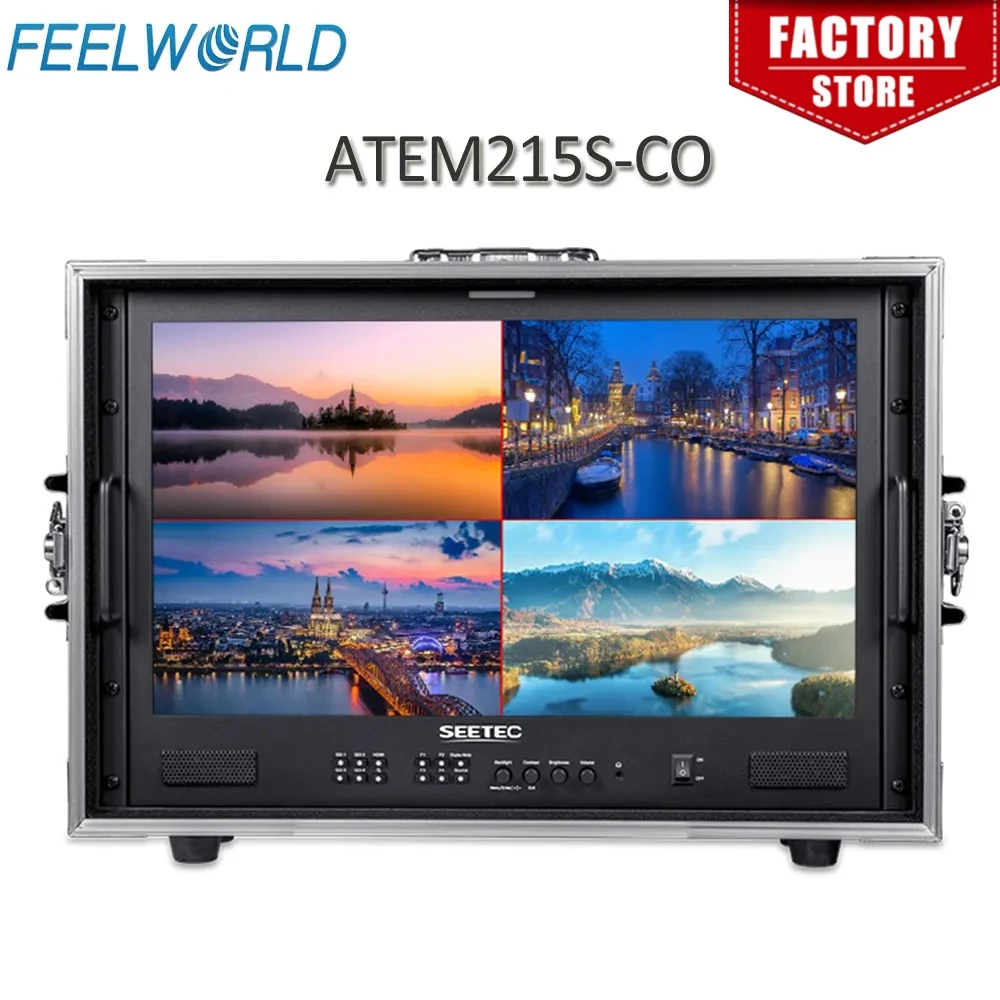 SEETEC ATEM215S-CO Portable Carry-on Multi-camera Director Monitor Full HD 1920x1080 21.5 Inch 3G-SDI HDMI