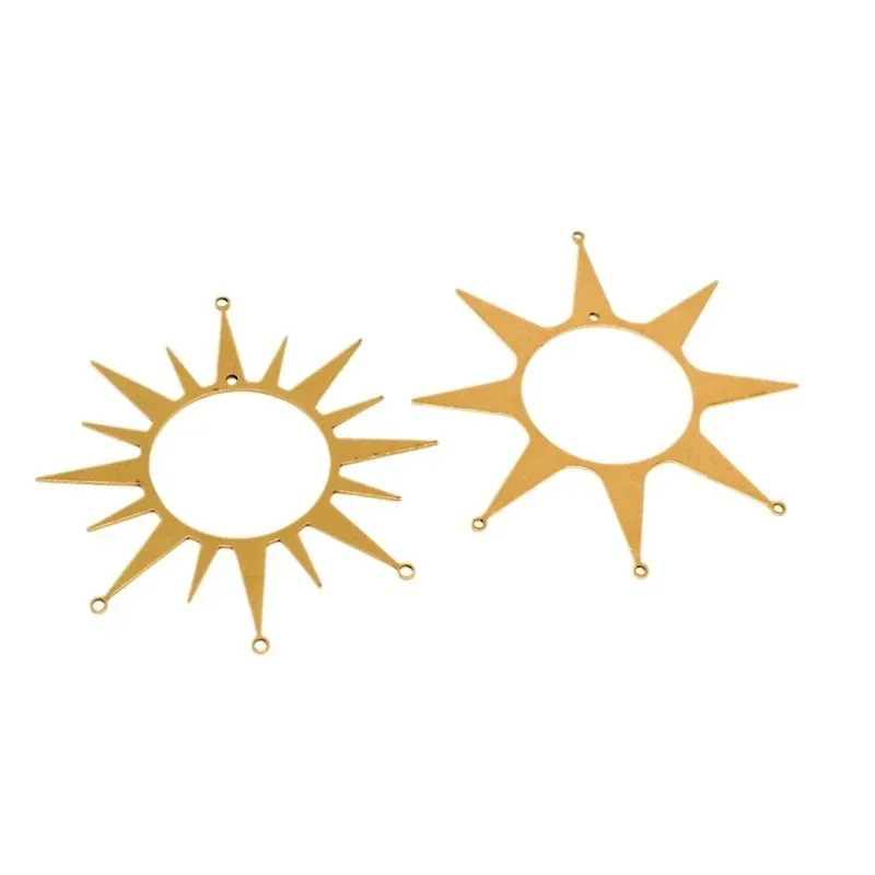 Brass Unplated Sun Pendant DIY Crystal Suncatcher Making Light Shadow Wind Chimes Part Window Christmas Hanging Decor Suspension - view 5