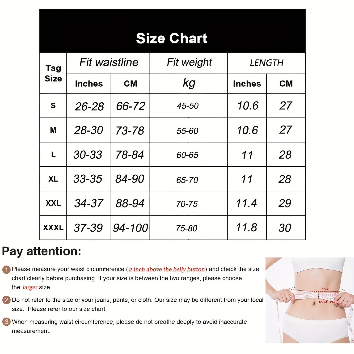 Ordre Une Taille Up, Respirant Néoprène Taille Formateur, Trimmer Ceinture, Corps Shapewear Pour Les Femmes