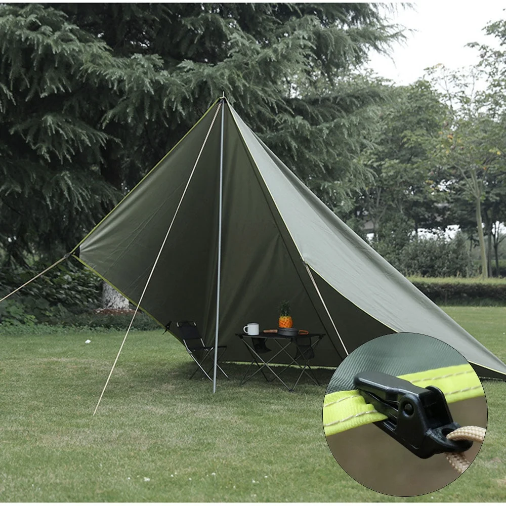 10Pcs Awning Clamp Tarp Clips Snap Hangers Tent Camping Survival Tighten Tool for Outdoor Camp Hike Camping Equipment Wholesale view 6