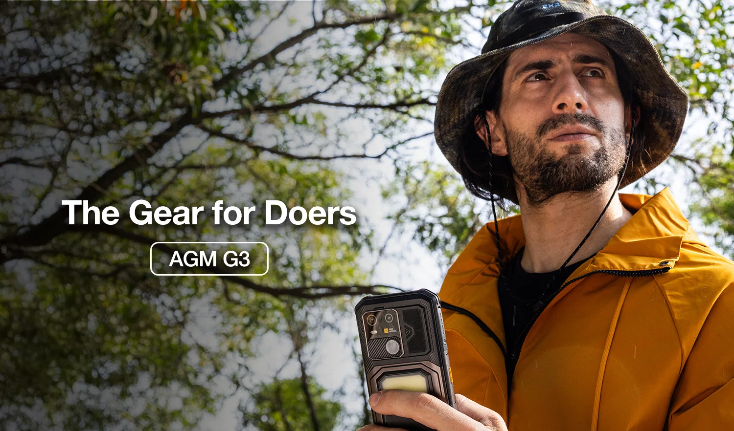 AGM G3 Rugged Phone 5G, Dimensity 7300, 10000mAh, IP68 Waterproof, Wireless Charging, Camping Light, 24(12+12)GB+512GB)
