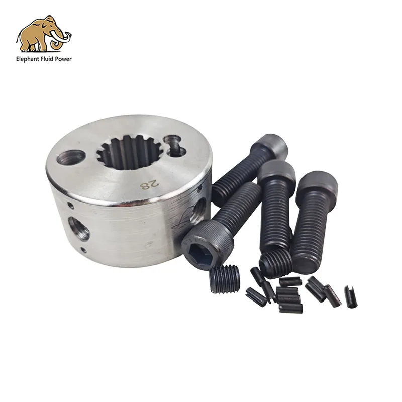 

New brand Excavator Hydraulic Pump Spare Parts Rubber Coupling Spline 28# 18cm 4 Holes 14T 100*40*35*50