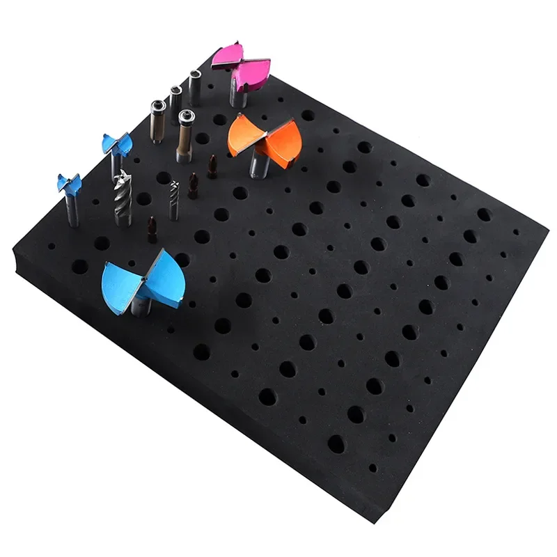 For 1/2 Inch and 1/4 Inch Shank Bits Portable Router Bit Storage Tray Holder  Bits High-Density Foam Organizer