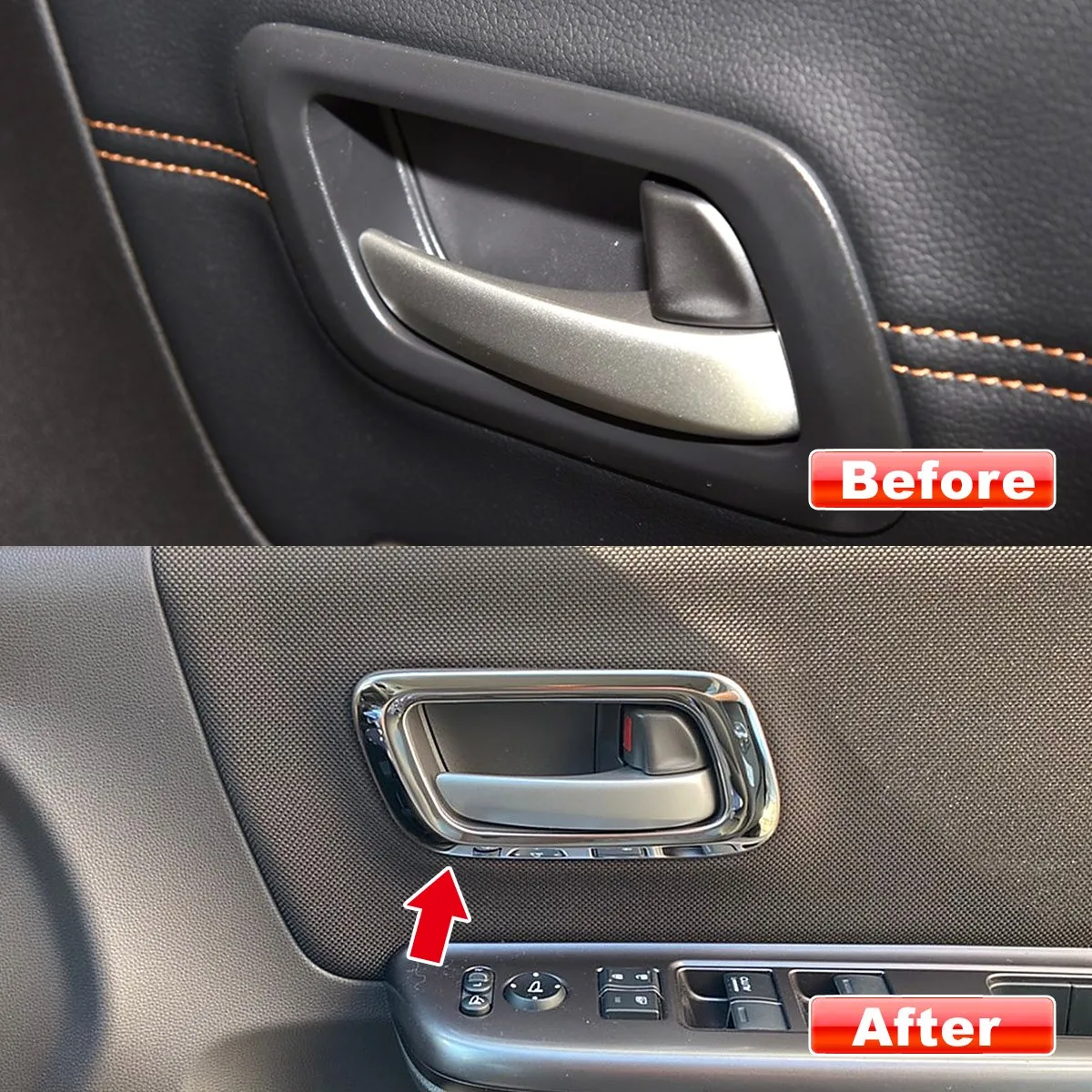 SUS304 Stainless Steel Inner Door Handle Cover Trim car styling protector Accessories Sticker For Honda Freed GB5/6/7/8 2016