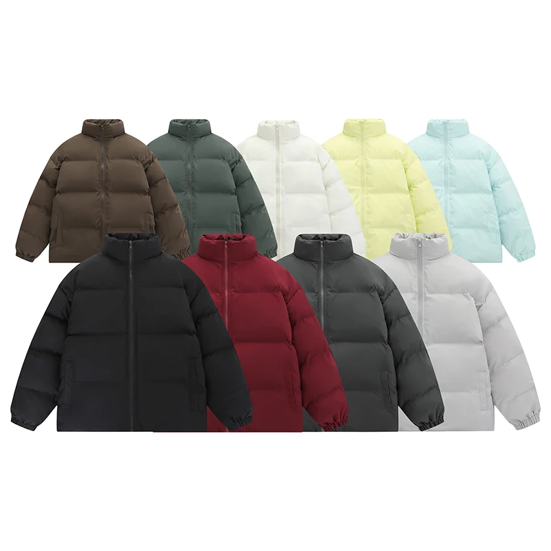 Parka con cappuccio da uomo nuovo autunno inverno giacca da coppia calda solida cappotti capispalla casual da esterno giacche sportive imbottite in cotone da uomo