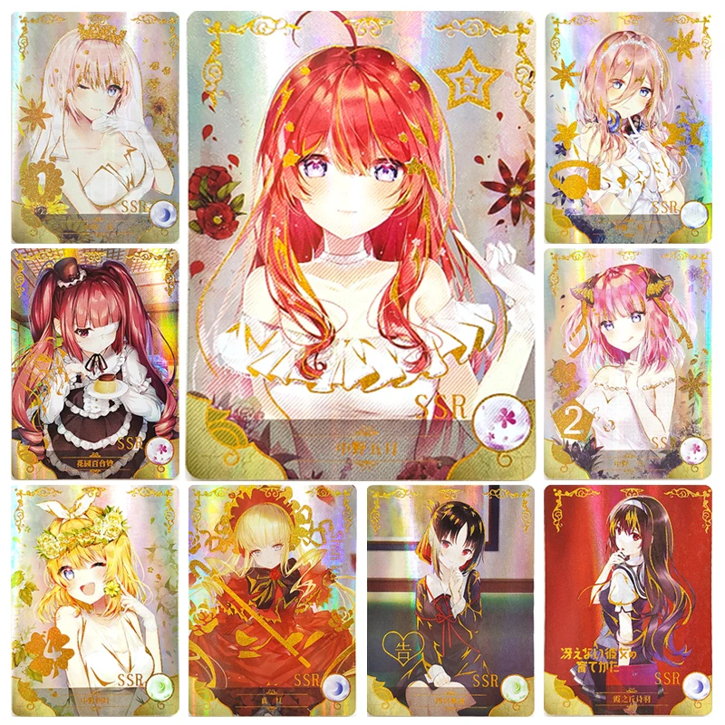 

Genuine Goddess Story Ichika Nino Miku Rare SSR card cartoon Anime characters Bronzing collection Game cards Children's toys