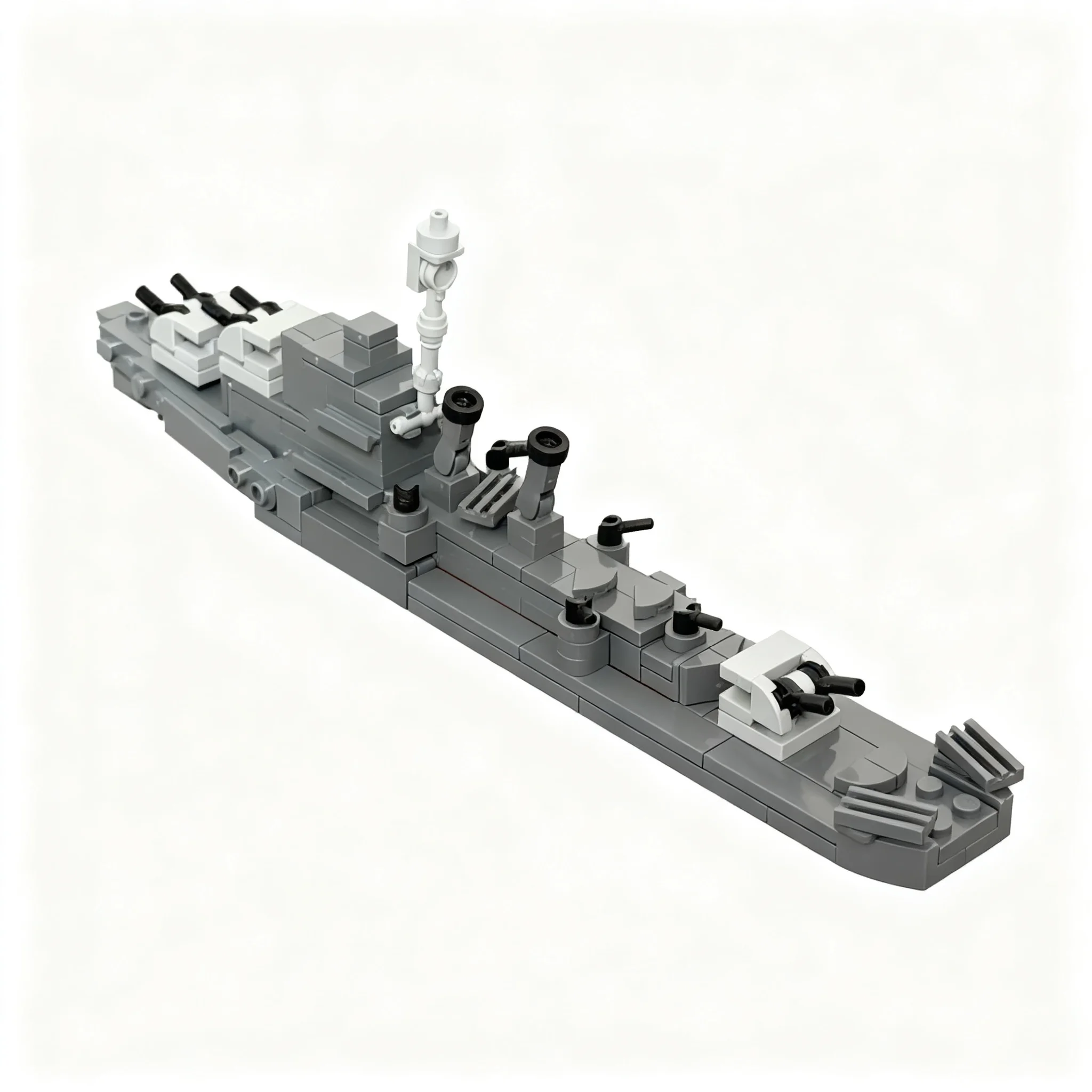 180pcs MOC Creator 1 / 475 scale USS Allen M. Sumner (DD-692) Model Christmas Gift Creative Home Decor Collectible Desk Ornament