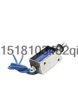 DC 6V 80g/10mm Pull Push Wired Plunger Return Solenoid Electromagnet