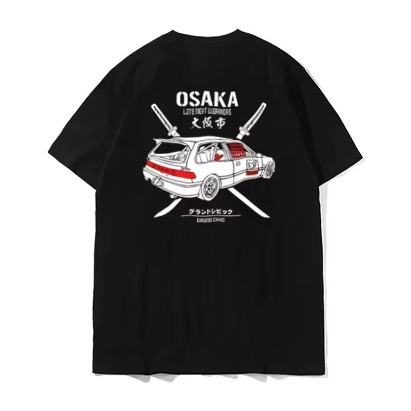 

Honda 2026, новая горячая летняя футболка Honda Civic EK EF9 Hanshin Highway Capital, дышащая, впитывающая пот, мужская, высокое качество