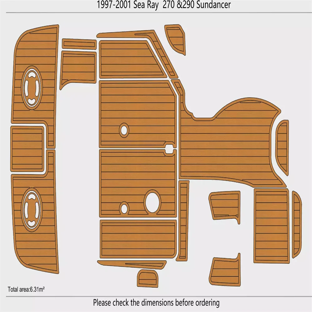 1997-2001 Sea ray 290 Sundancer Cockpit Swim platform 1/4