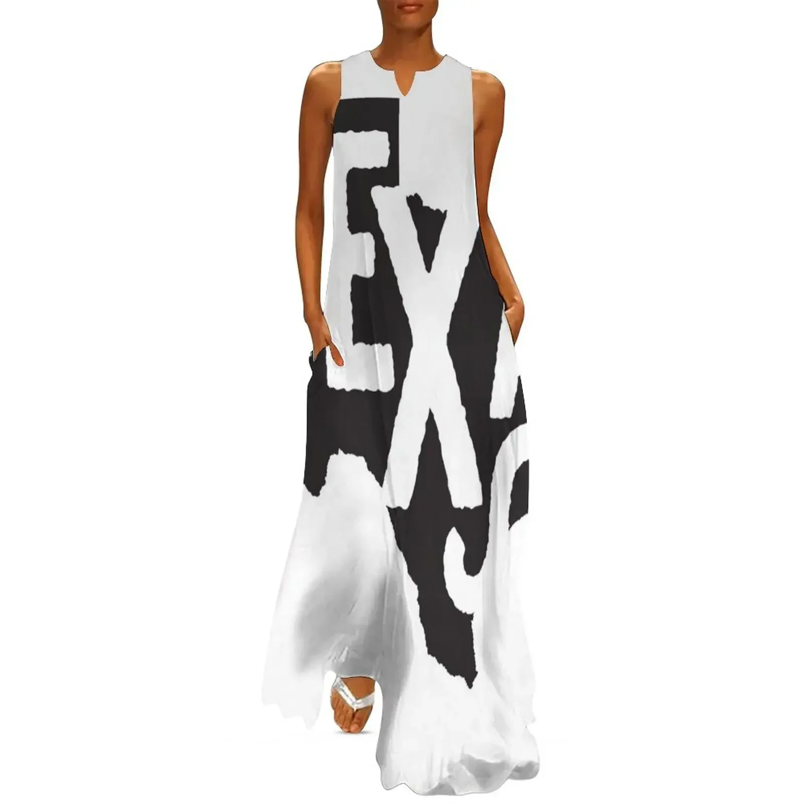 

Texas State Design Abstract Texas Lettering Graphic Texas Gift Map Long Dress luxury evening dresses 2025 Dress