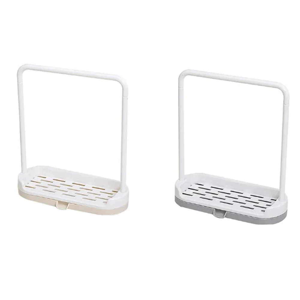 Kitchen Sink Storage Rack Rag Towel Holder Soap Dish Drain Organizer Sponge Hanger Kitchen Counter Accessories